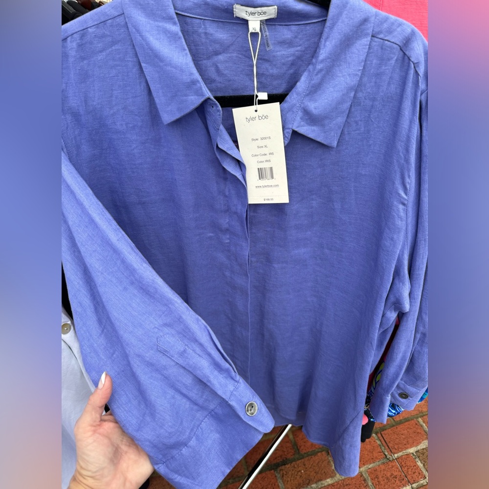 Tyler Boe purple button up - Picture 1 of 3